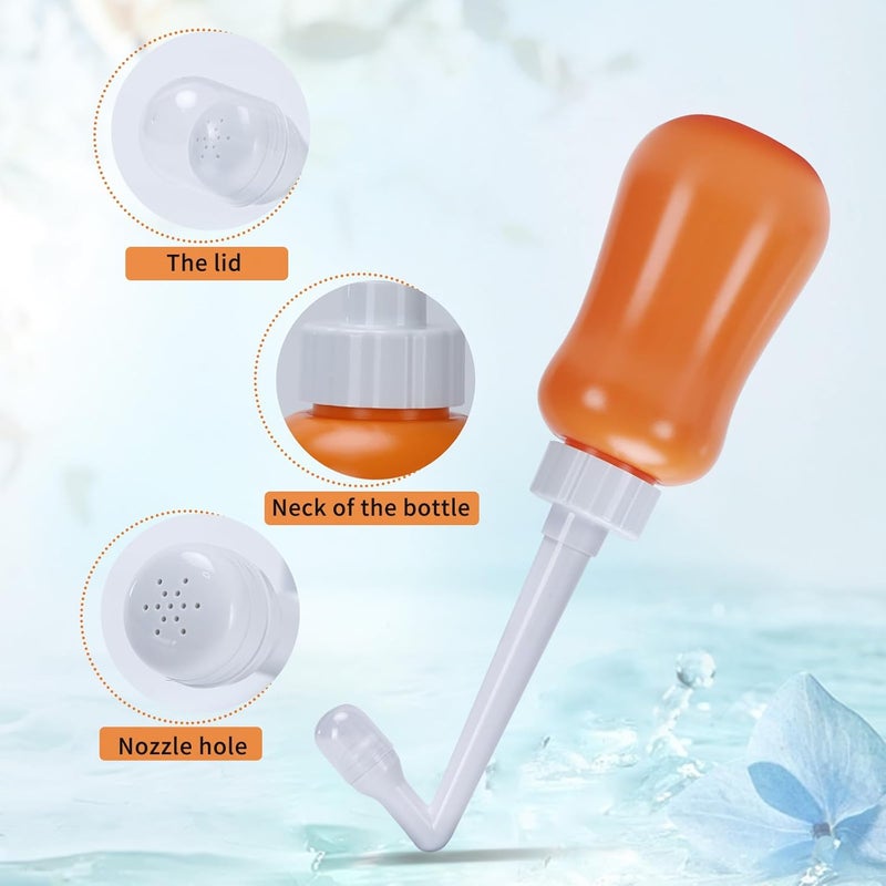 Foo Foo Peri Bottle for Postpartum Care, for Postpartum Essentials, Feminine Care Orange - Image 2